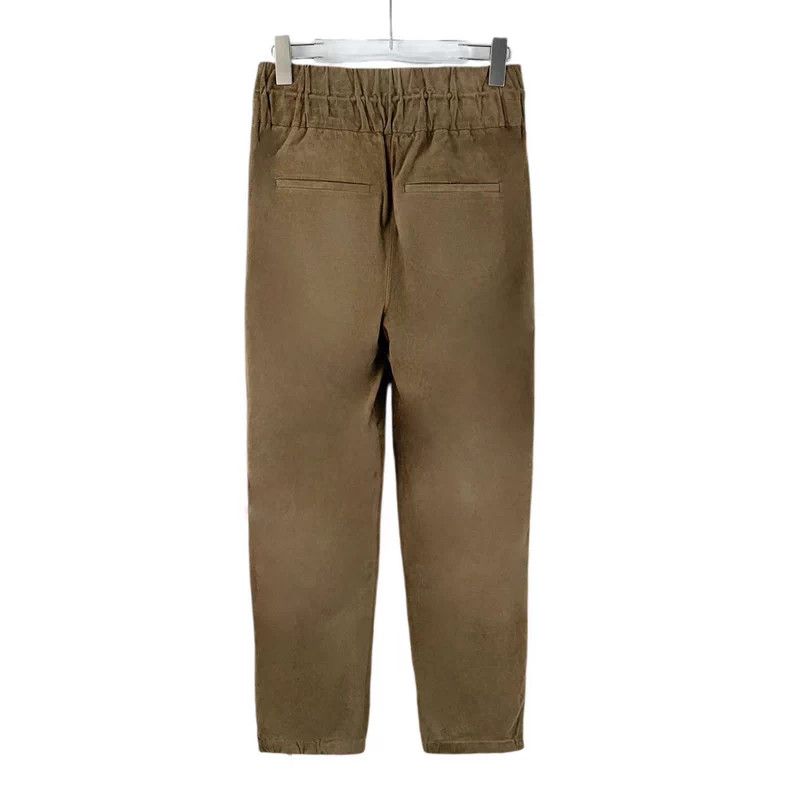 Brunello Cucinelli Brunello Cucinelli Brown Leather Casual Pants Size US 36 / EU 52 - 2 Thumbnail