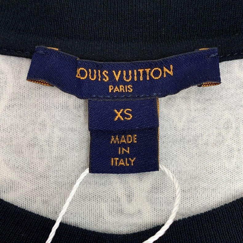 Louis Vuitton Louis Vuitton Blue Logo Monogram Cotton T-Shirt Size US XS / EU 42 / 0 - 5 Thumbnail