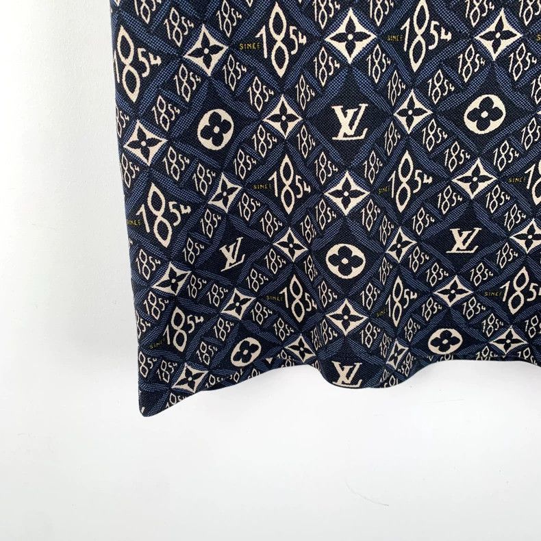 Louis Vuitton Louis Vuitton Blue Logo Monogram Cotton T-Shirt Size US XS / EU 42 / 0 - 4 Thumbnail
