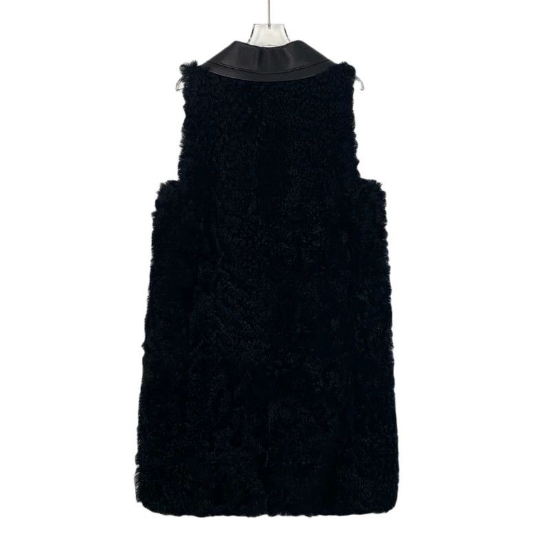 Fendi Fendi Black Shearling Collar Vest Outerwear Size US M / EU 48-50 / 2 - 2 Thumbnail