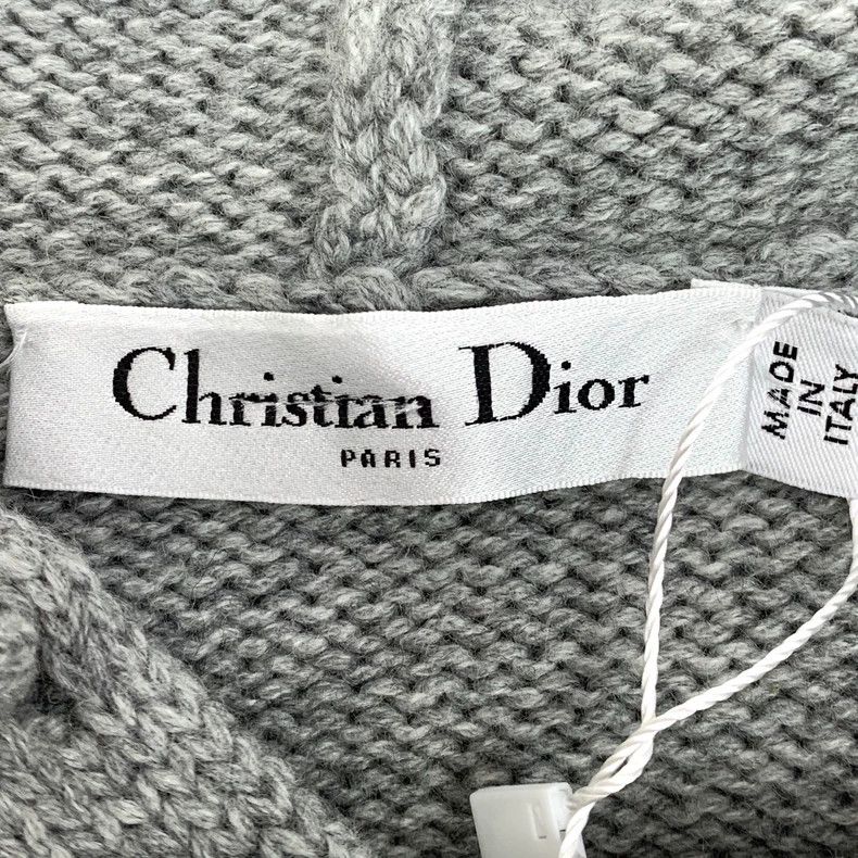 Dior Dior Gray Floral Cashmere Hooded Sweater Size US S / EU 44-46 / 1 - 6 Thumbnail