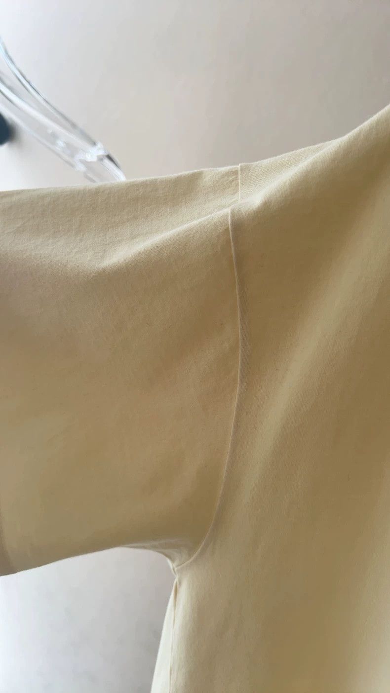 The Row THE ROW Yellow Basic Short-Sleeve Top Size US S / EU 44-46 / 1 - 4 Thumbnail