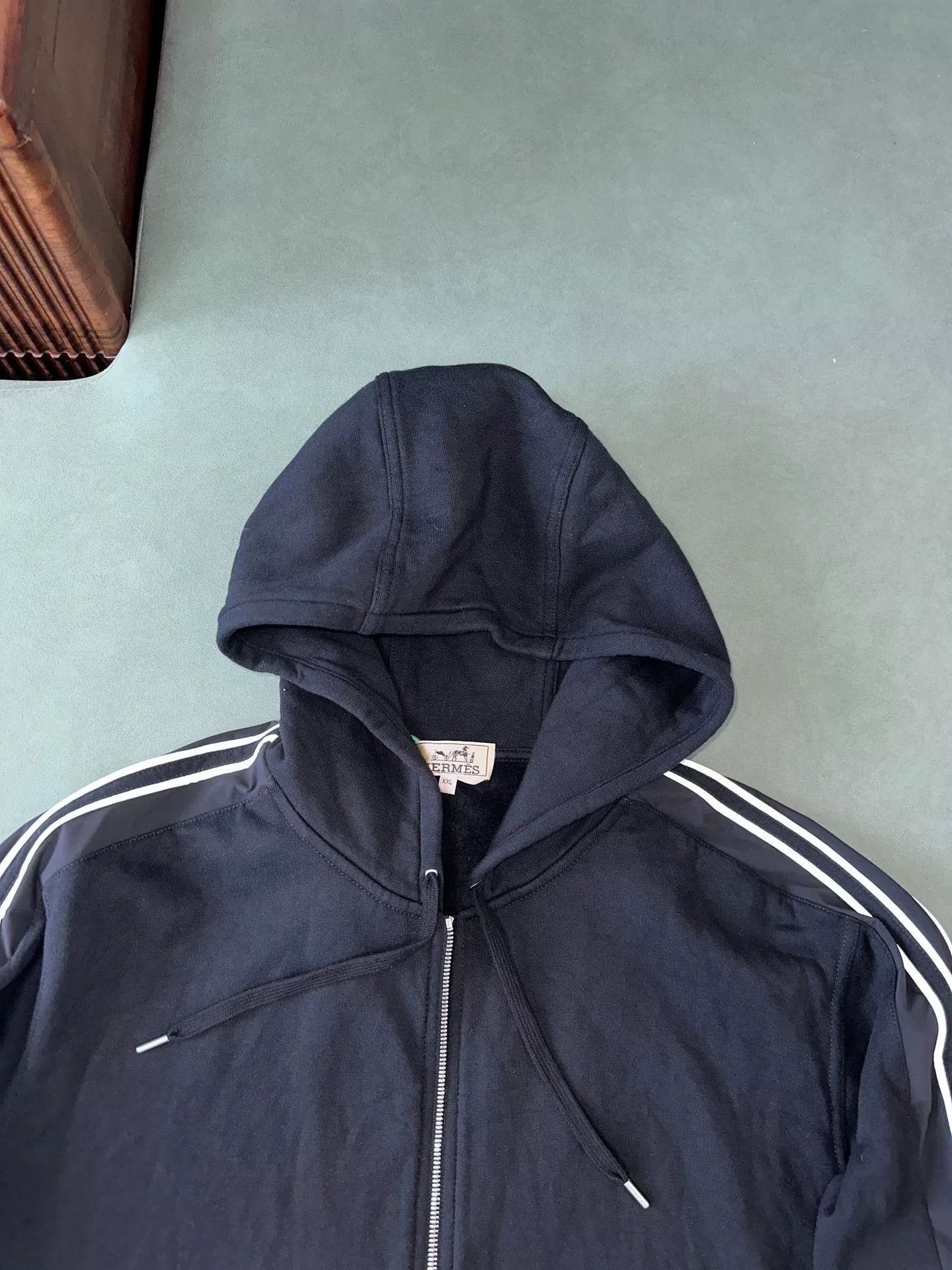 Hermes Hermes FW23 Striped Hoodie Sweatshirt Size US XXL / EU 58 / 5 - 2 Thumbnail