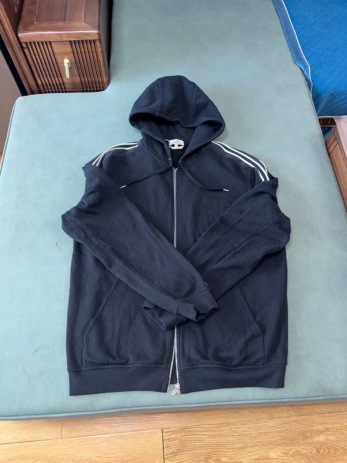 Hermes Hermes FW23 Striped Hoodie Sweatshirt Size US XXL / EU 58 / 5 - 5 Thumbnail