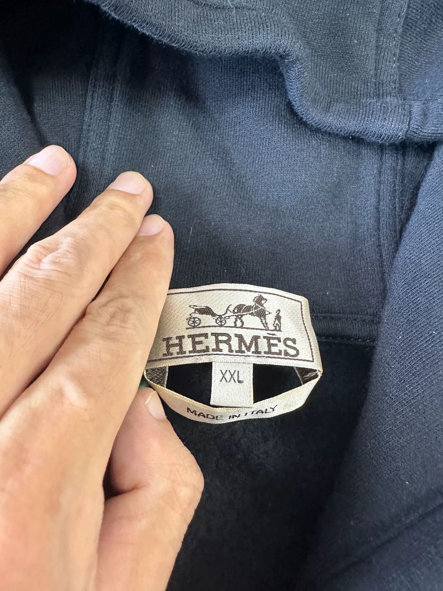 Hermes Hermes FW23 Striped Hoodie Sweatshirt Size US XXL / EU 58 / 5 - 3 Thumbnail