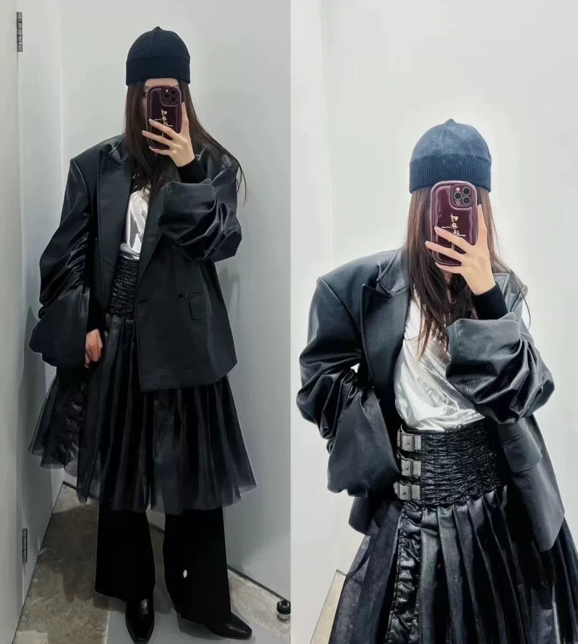 Junya Watanabe junya watanabe black pleated skirt Size US 27 - 4 Thumbnail