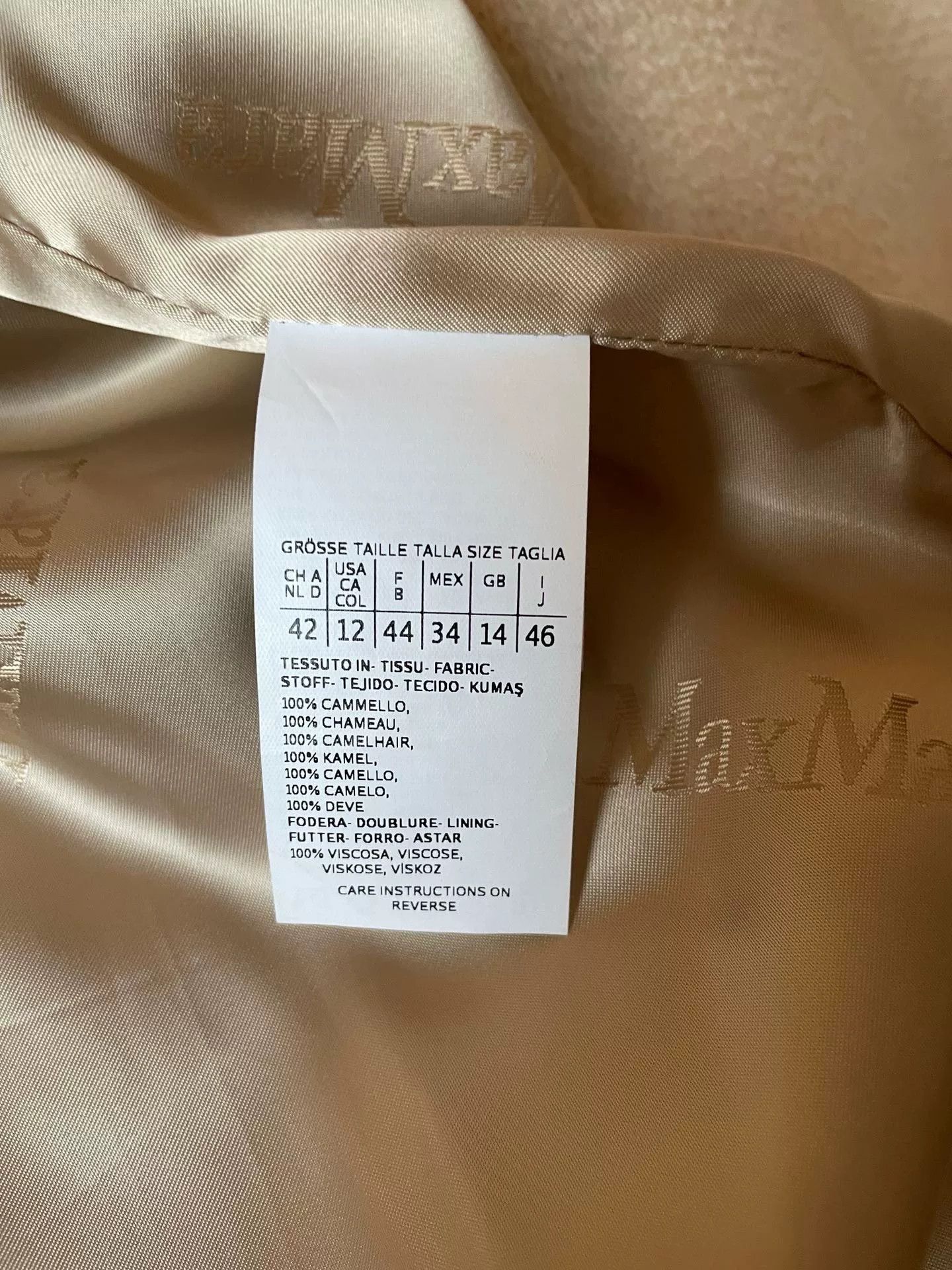 Max Mara maxmara beige hooded shawl coat size 42 Size US L / EU 52-54 / 3 - 4 Thumbnail