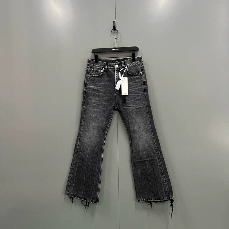 Balenciaga Balenciaga Washed Denim Flare Pants Size US 26 / EU 42 - 2 Thumbnail
