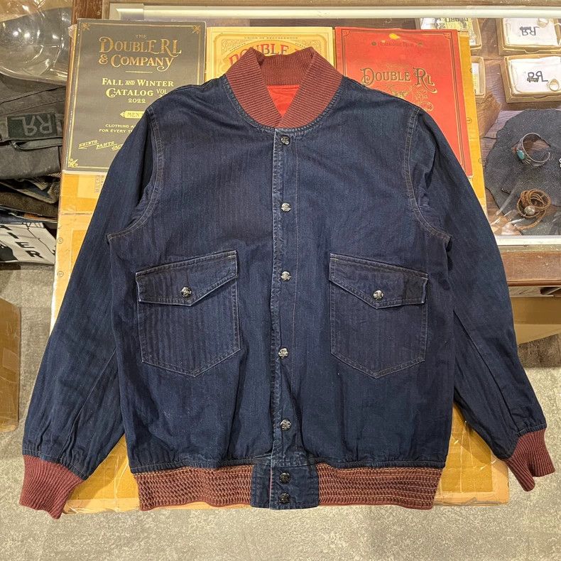 RRL Ralph Lauren RRL Double RL Embroidered Bomber Jacket Size US M / EU 48-50 / 2 - 8 Thumbnail
