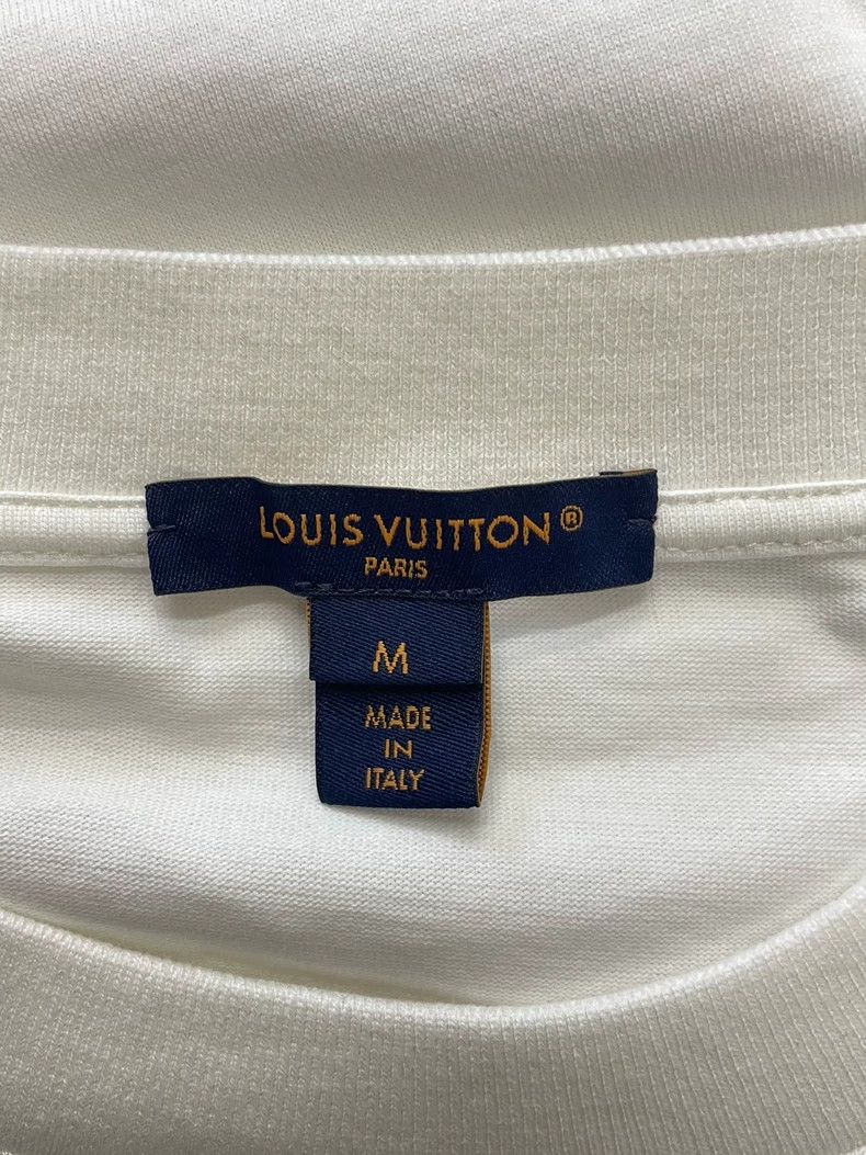 Louis Vuitton Louis Vuitton White Monogram Zip Short Sleeve T-Shirt Size US M / EU 48-50 / 2 - 4 Thumbnail