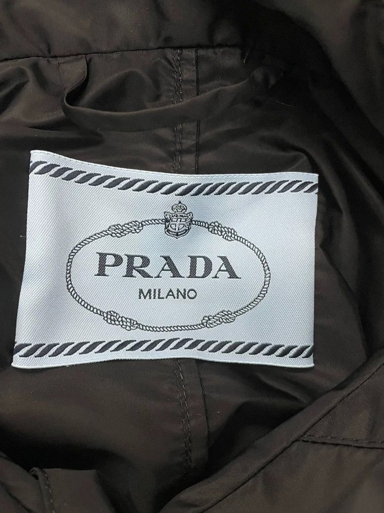 Prada Prada Black Triangle Logo Trench Coat Size US M / EU 48-50 / 2 - 5 Thumbnail