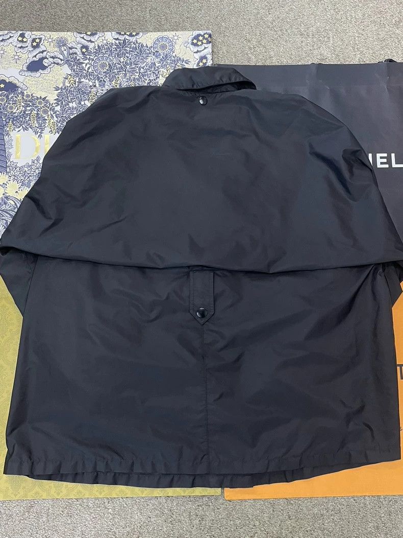 Prada Prada Black Triangle Logo Trench Coat Size US M / EU 48-50 / 2 - 4 Thumbnail