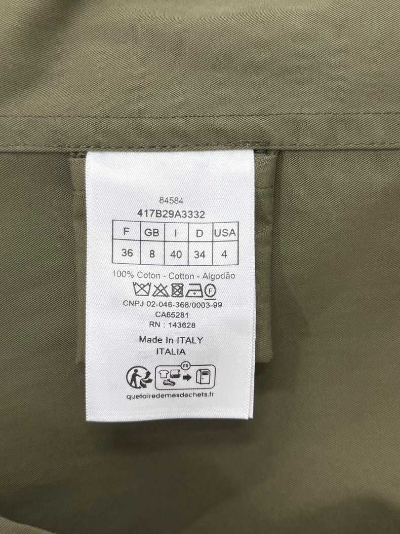 Dior Dior Khaki Bee Embroidered Short Sleeve Shirt Size US M / EU 48-50 / 2 - 5 Thumbnail