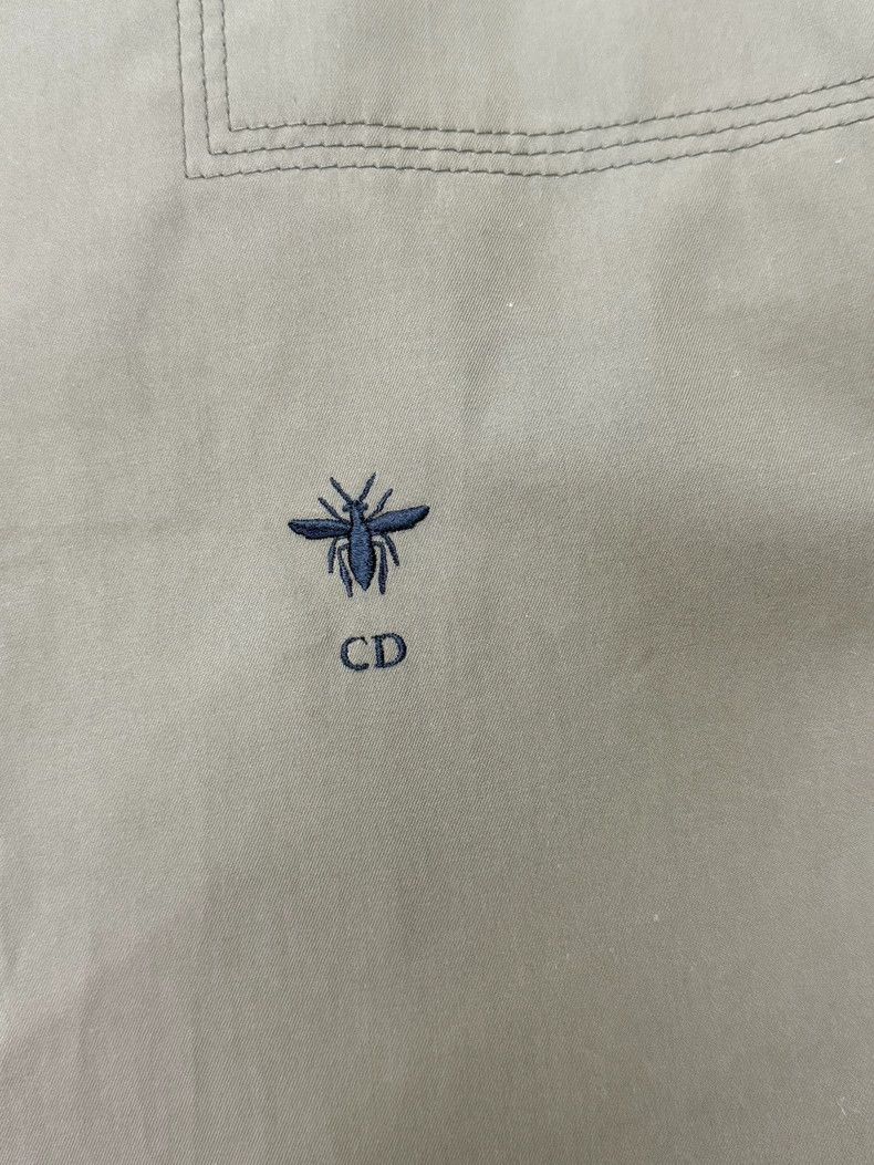Dior Dior Khaki Bee Embroidered Short Sleeve Shirt Size US M / EU 48-50 / 2 - 2 Thumbnail