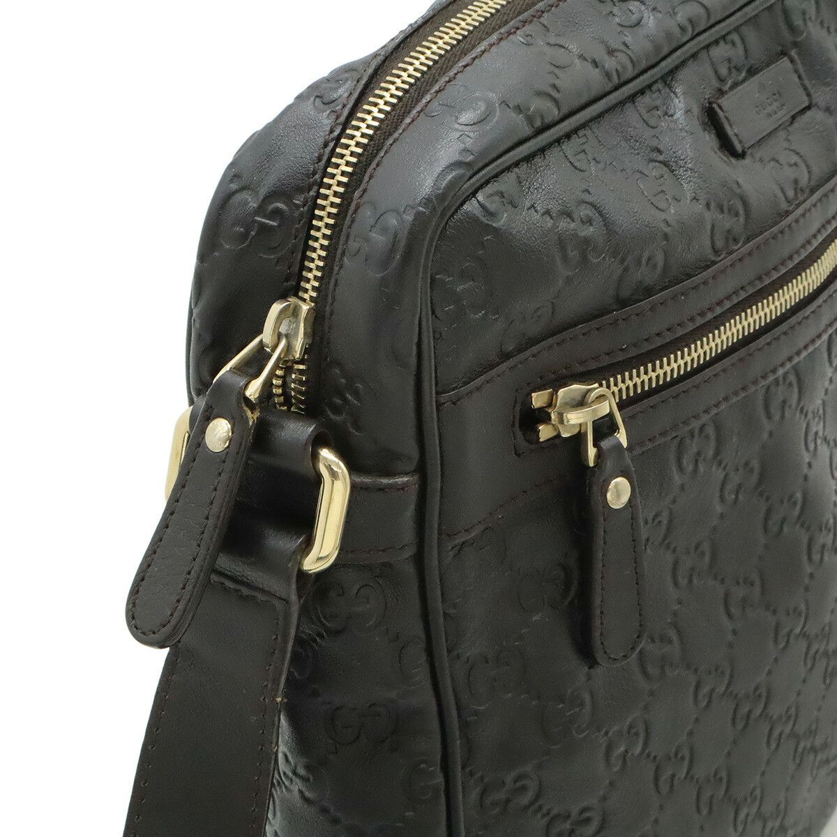 Gucci Gucci Gucci Guccissima Leather Shoulder Bag Leather Shoulder Bag 201448 DUTY FREE for USA Size ONE SIZE - 6 Thumbnail