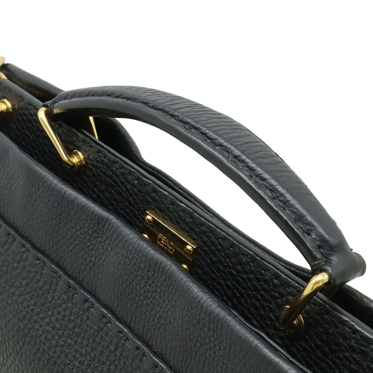 Fendi Fendi Fendi Selleria Peekaboo Fit Leather 2way Briefcase Leather Business Bag 7VA406 DUTY FREE for USA Size ONE SIZE - 4 Thumbnail