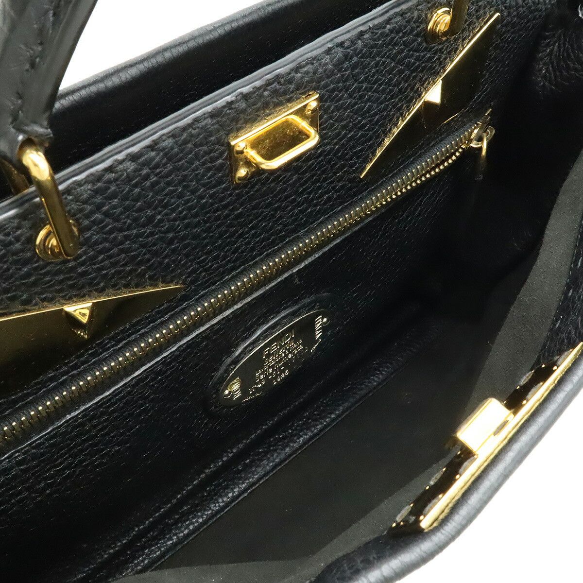 Fendi Fendi Fendi Selleria Peekaboo Fit Leather 2way Briefcase Leather Business Bag 7VA406 DUTY FREE for USA Size ONE SIZE - 9 Thumbnail