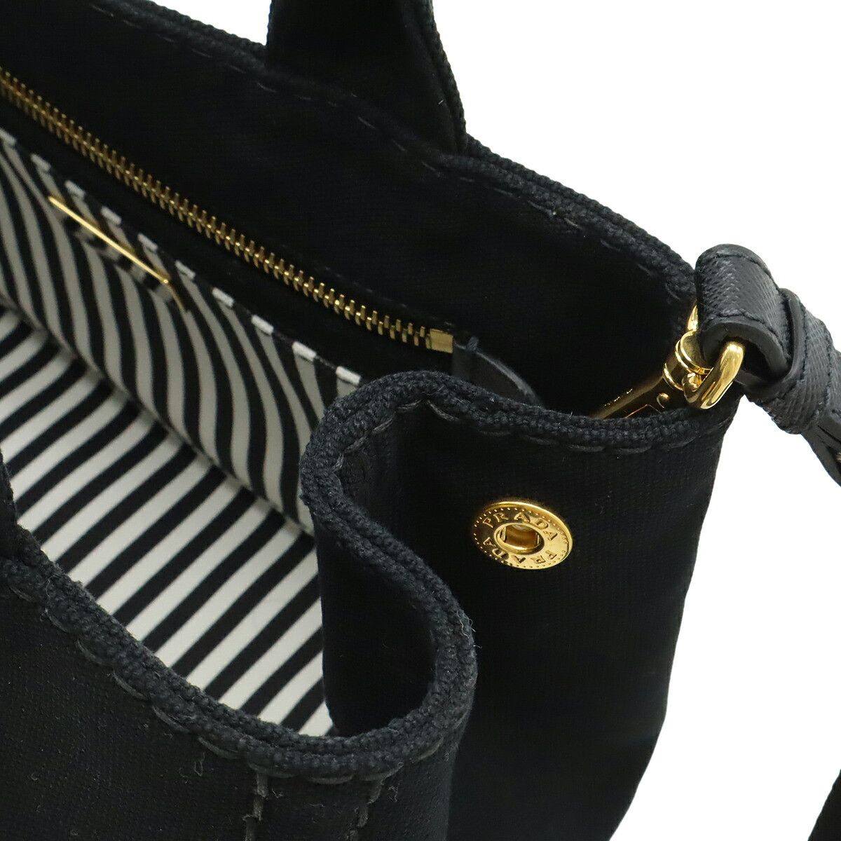 Prada Prada Prada CANAPA Canvas 2way Bag Canvas Shoulder Bag 1BG439 DUTY FREE for USA Size ONE SIZE - 5 Thumbnail