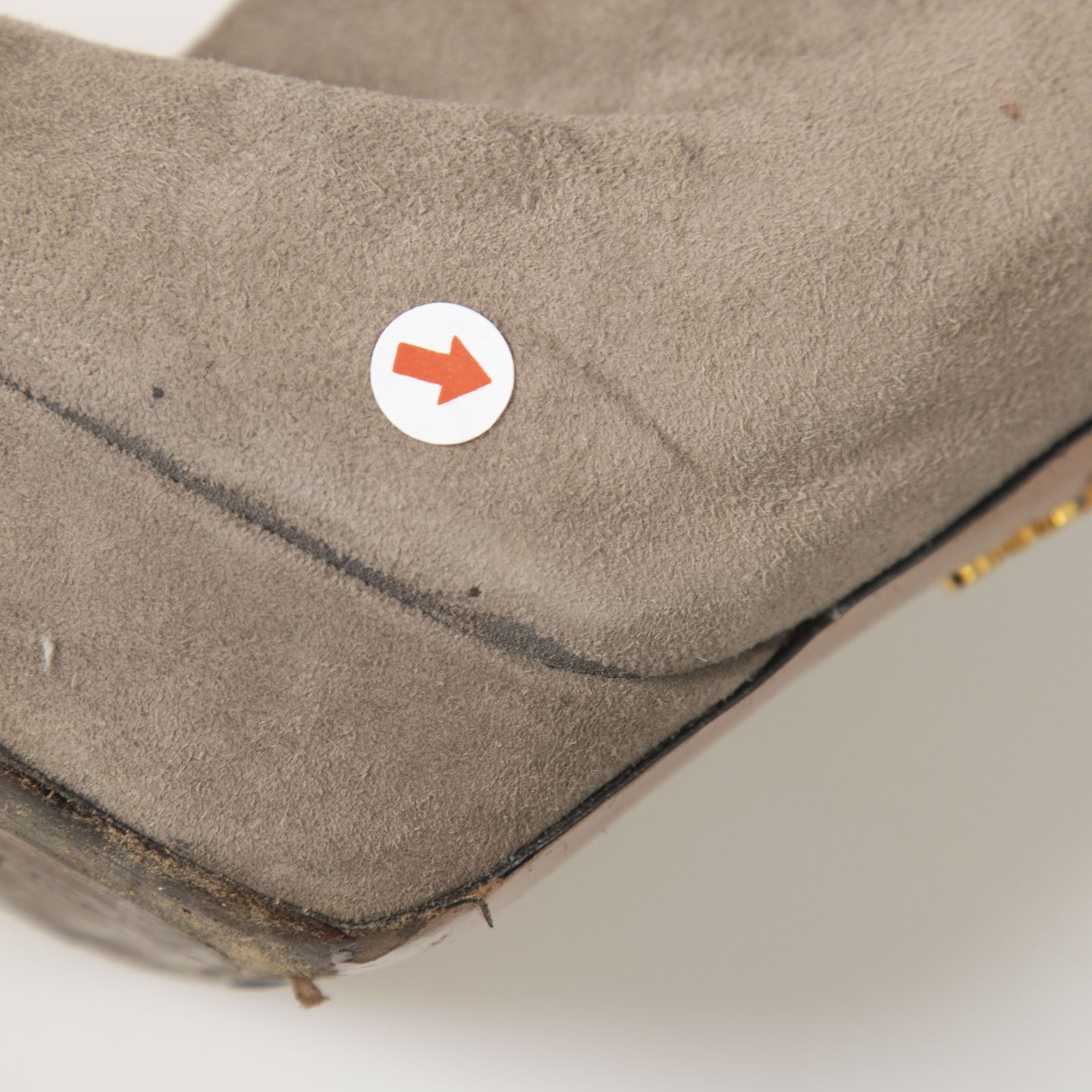 Prada Brown Suede Peep Toe Boots Size US 7.5 / IT 37.5 - 8 Thumbnail