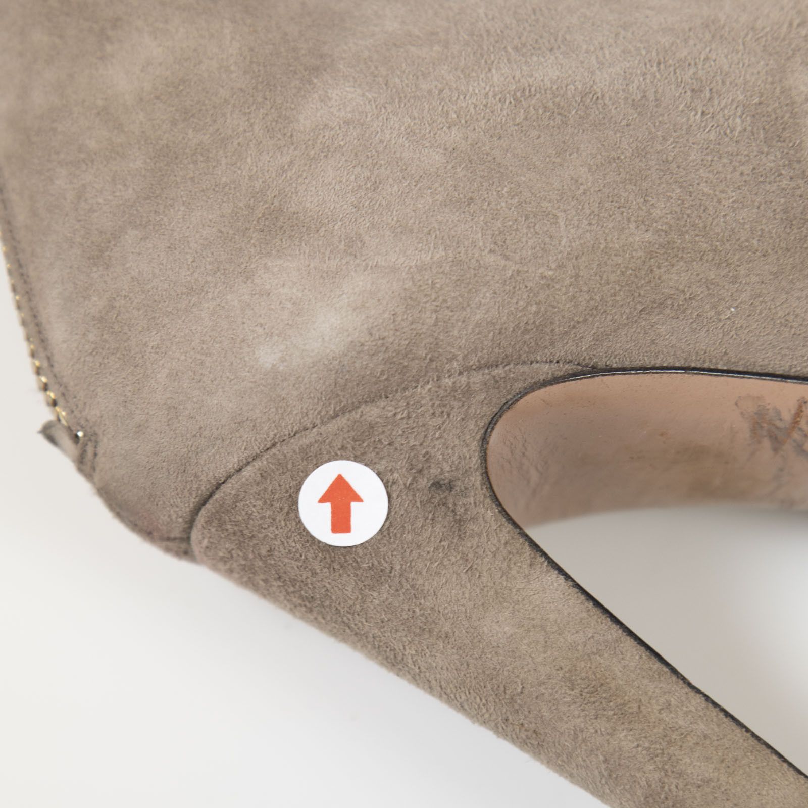 Prada Brown Suede Peep Toe Boots Size US 7.5 / IT 37.5 - 13 Thumbnail