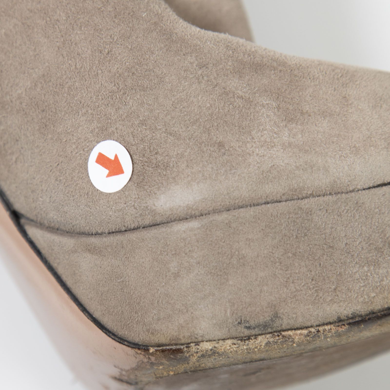 Prada Brown Suede Peep Toe Boots Size US 7.5 / IT 37.5 - 12 Thumbnail