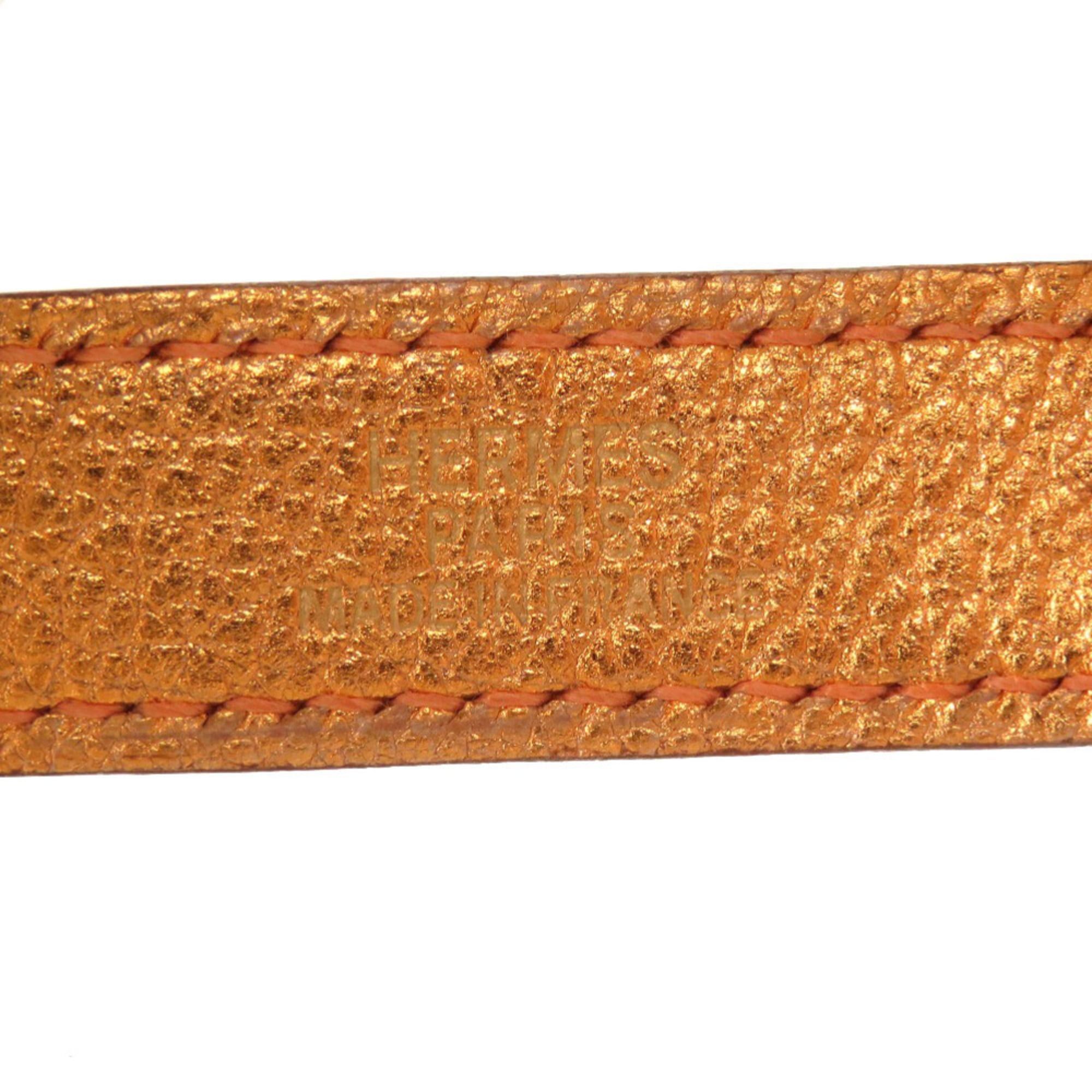Hermes Hermes Excellent condition Hermès glove holder bag charm, orange leather with gold hardware and H stamp, item number 0966 Size ONE SIZE - 4 Thumbnail