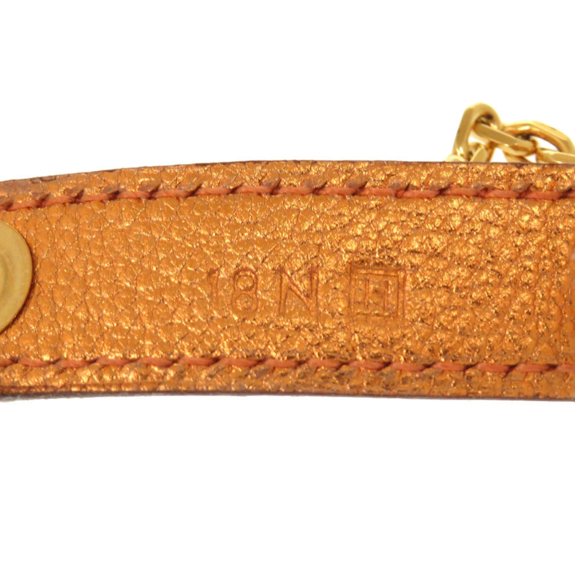 Hermes Hermes Excellent condition Hermès glove holder bag charm, orange leather with gold hardware and H stamp, item number 0966 Size ONE SIZE - 3 Thumbnail