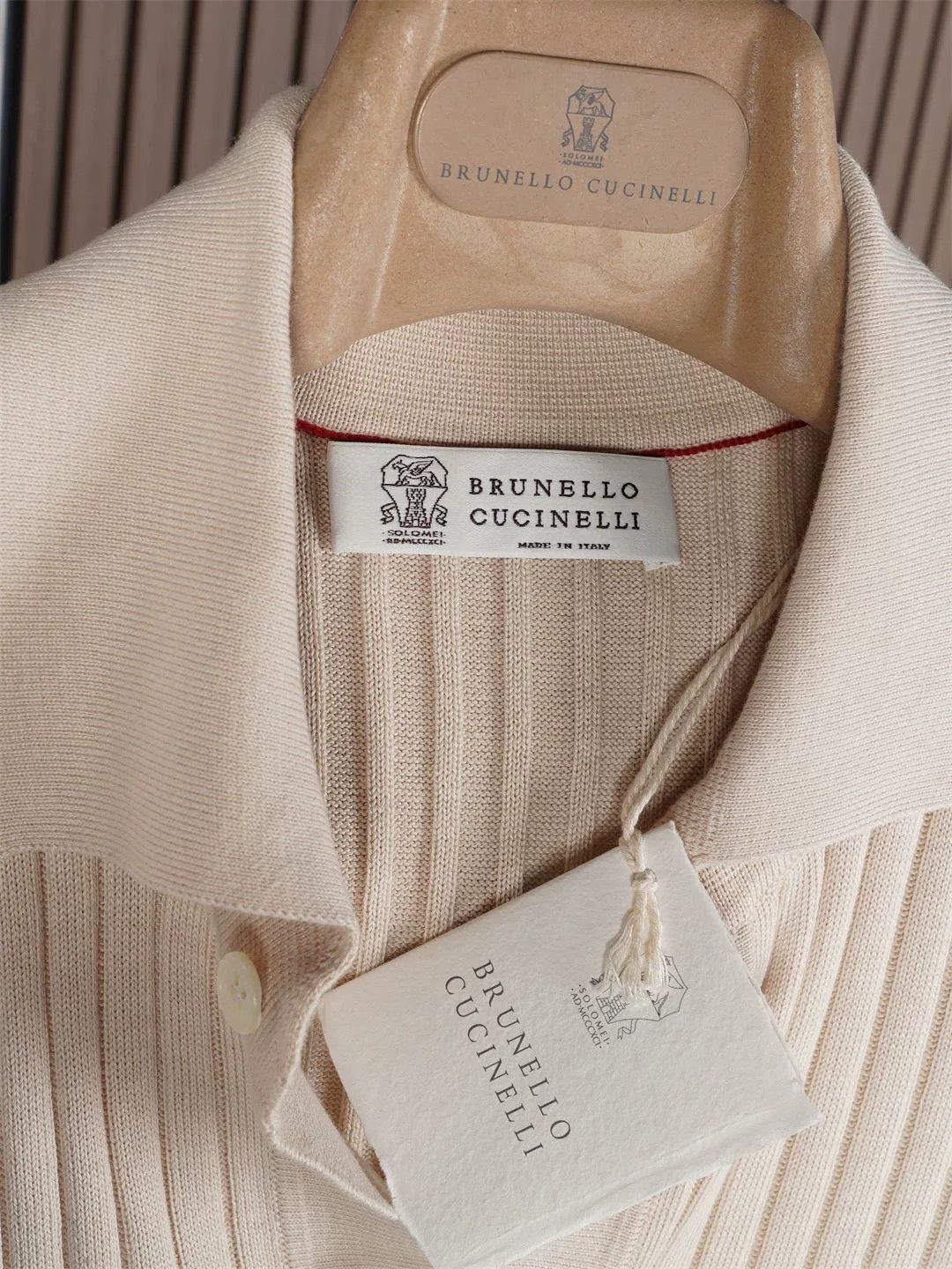 Brunello Cucinelli Brunello Cucinelli Cotton Knit Polo Size US L / EU 52-54 / 3 - 5 Thumbnail