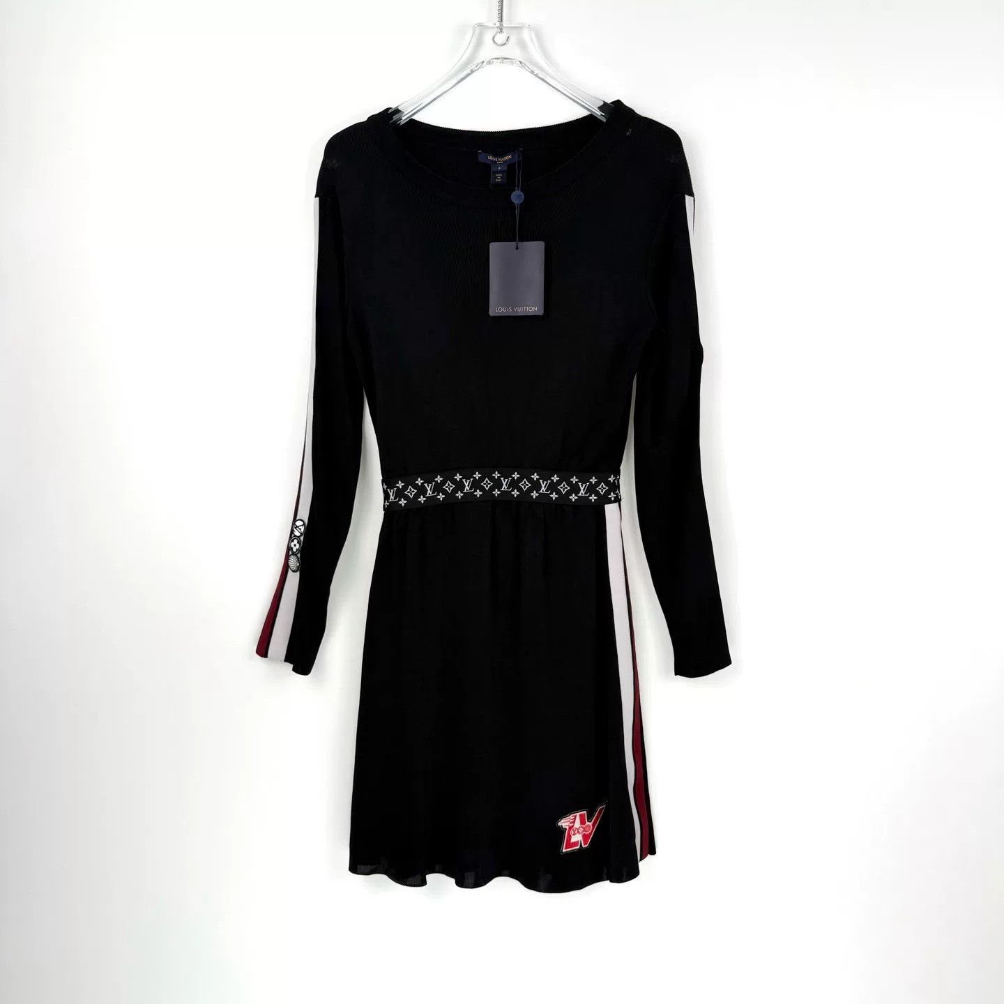 Louis Vuitton LV Black Monogram Logo Waist Dress Size US S / EU 44-46 / 1 - 3 Thumbnail