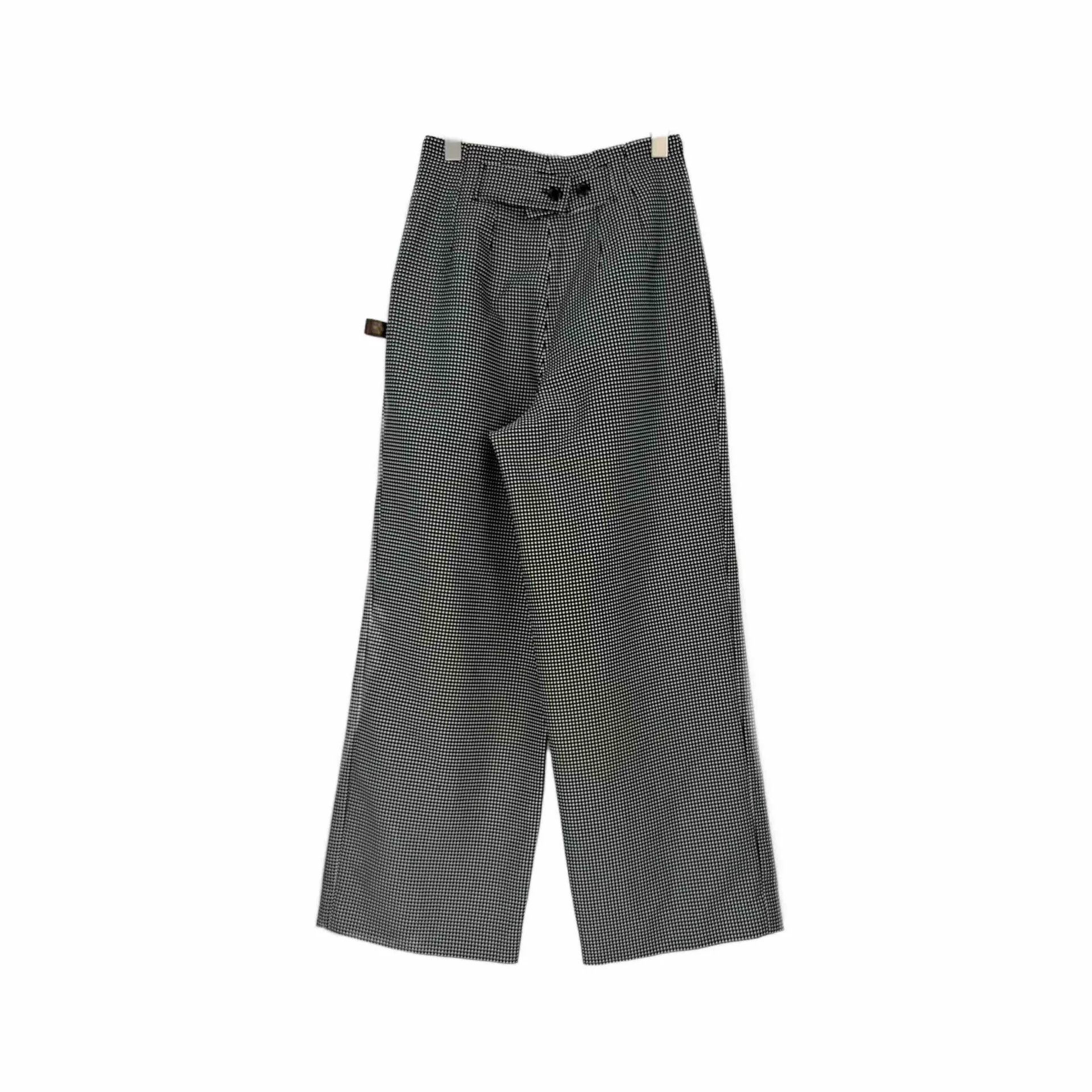Louis Vuitton LV Black White Check Button Trousers Size US 36 / EU 52 - 2 Thumbnail
