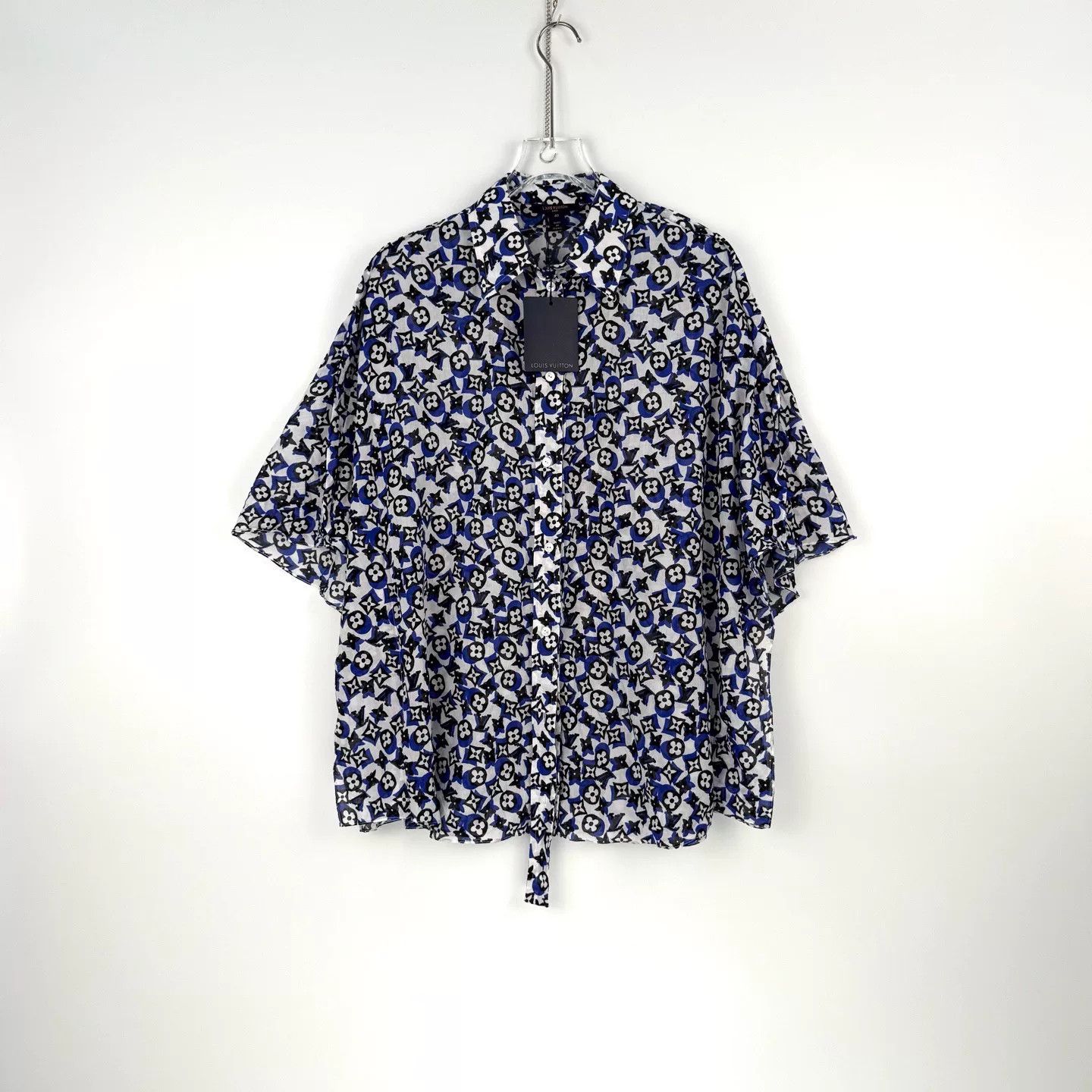 Louis Vuitton Louis Vuitton Blue Logo Cotton Shirt Size US S / EU 44-46 / 1 - 3 Thumbnail