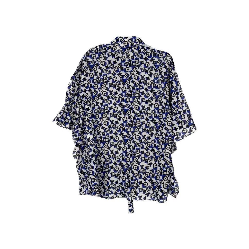 Louis Vuitton Louis Vuitton Blue Logo Cotton Shirt Size US S / EU 44-46 / 1 - 2 Thumbnail