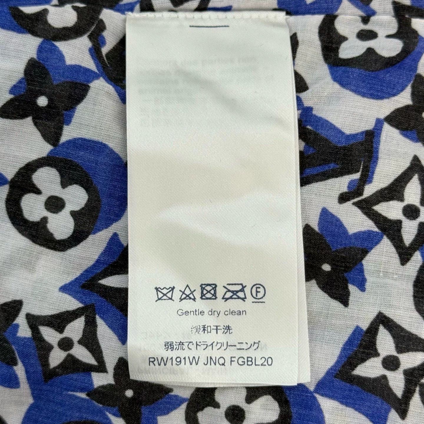 Louis Vuitton Louis Vuitton Blue Logo Cotton Shirt Size US S / EU 44-46 / 1 - 6 Thumbnail