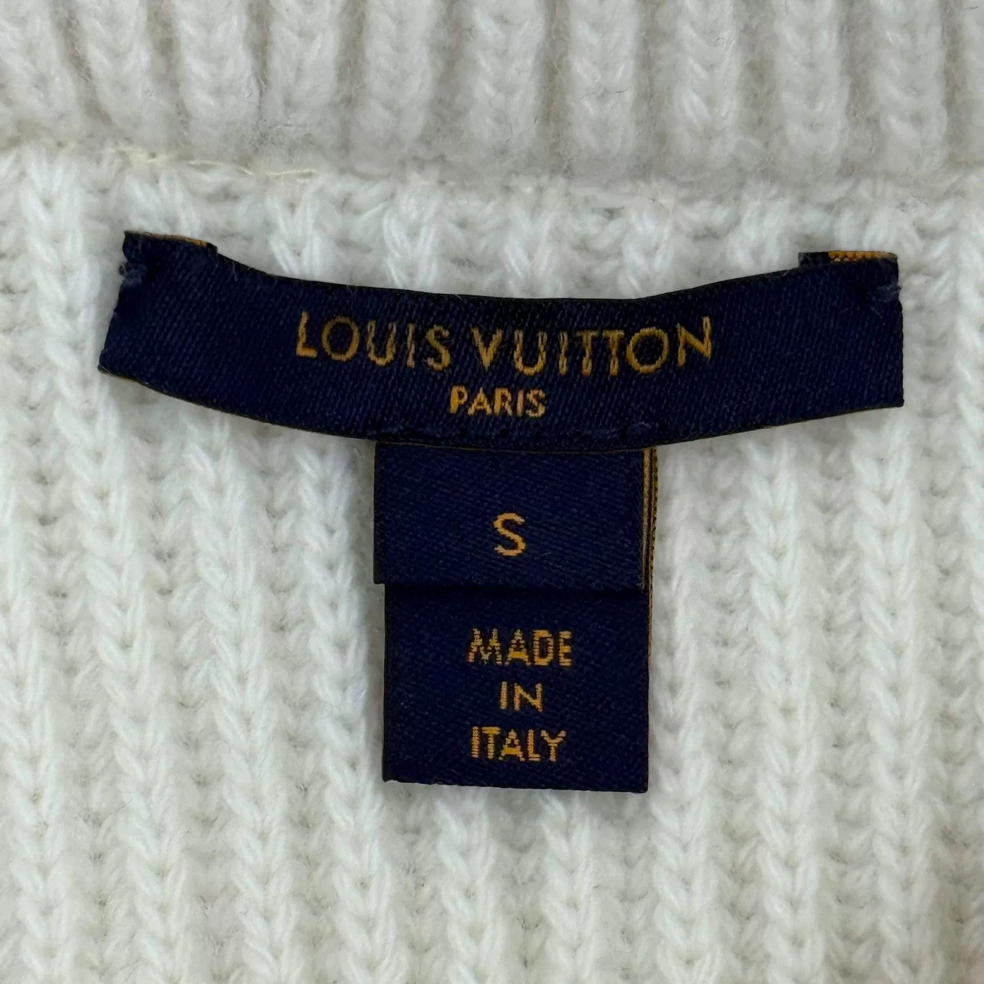 Louis Vuitton Louis Vuitton Beige Logo Wool Cashmere Sweater Size US S / EU 44-46 / 1 - 5 Thumbnail