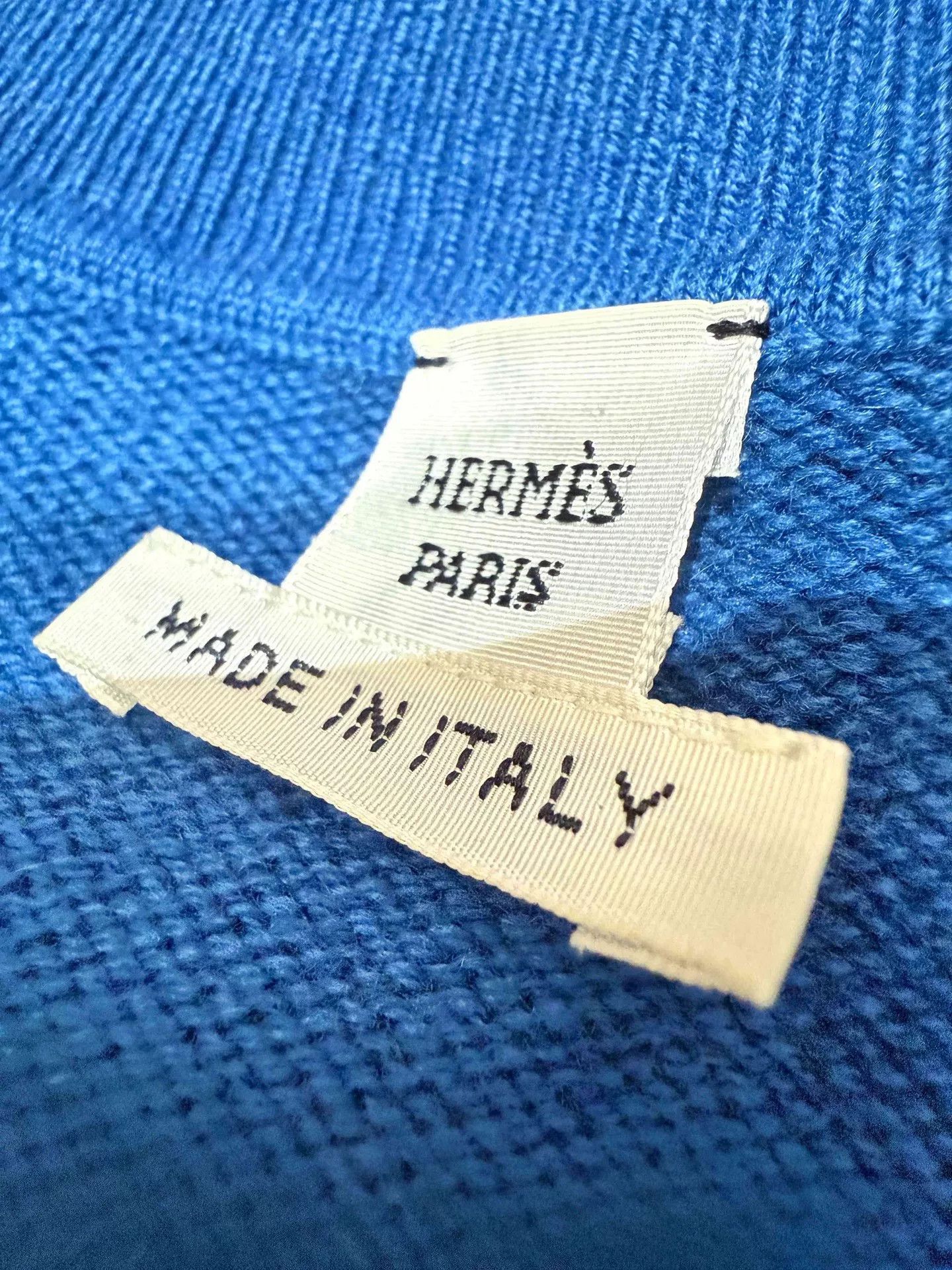 Hermes Hermes Blue Cashmere Sleeveless Vest Size US S / EU 44-46 / 1 - 4 Thumbnail