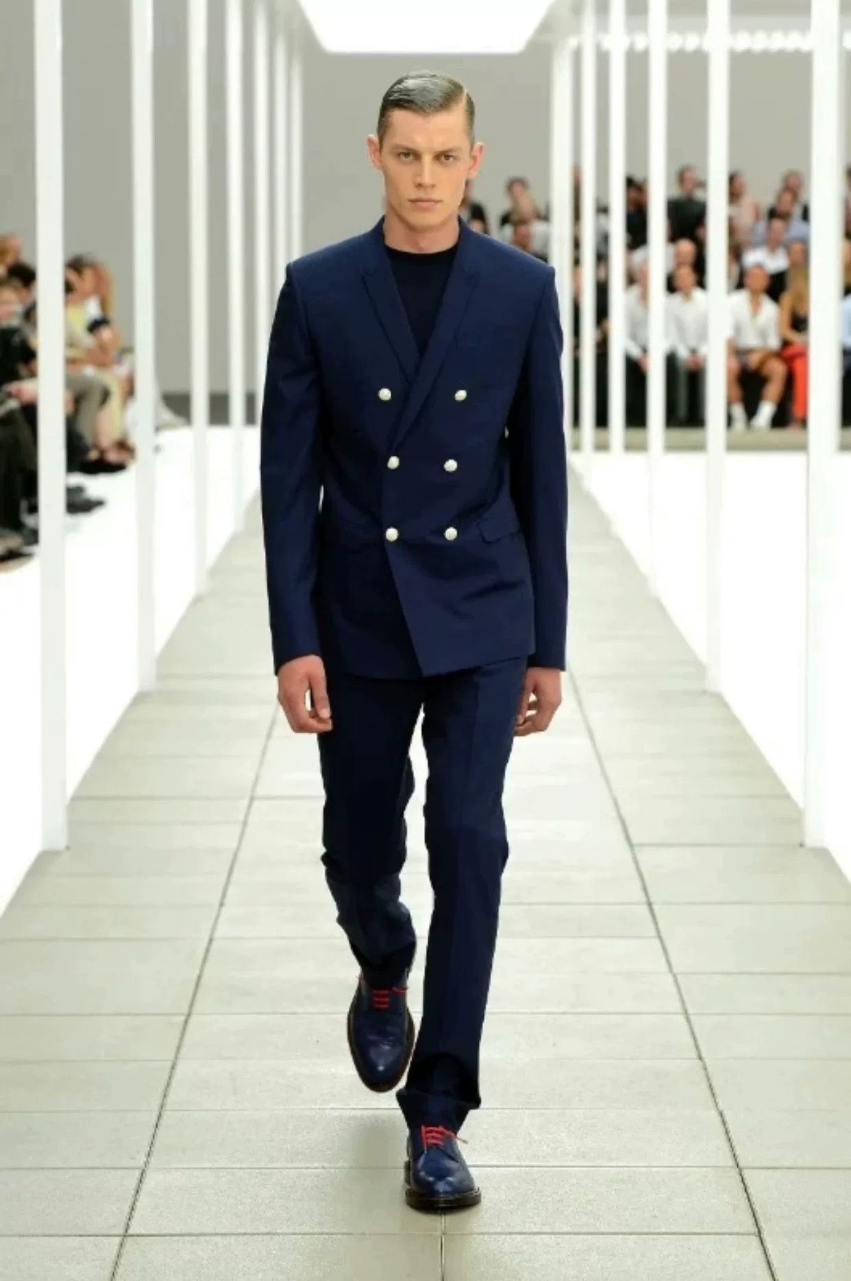 Dior Dior Homme Navy Anchor Double-Breasted Suit Size US S / EU 44-46 / 1 - 7 Thumbnail
