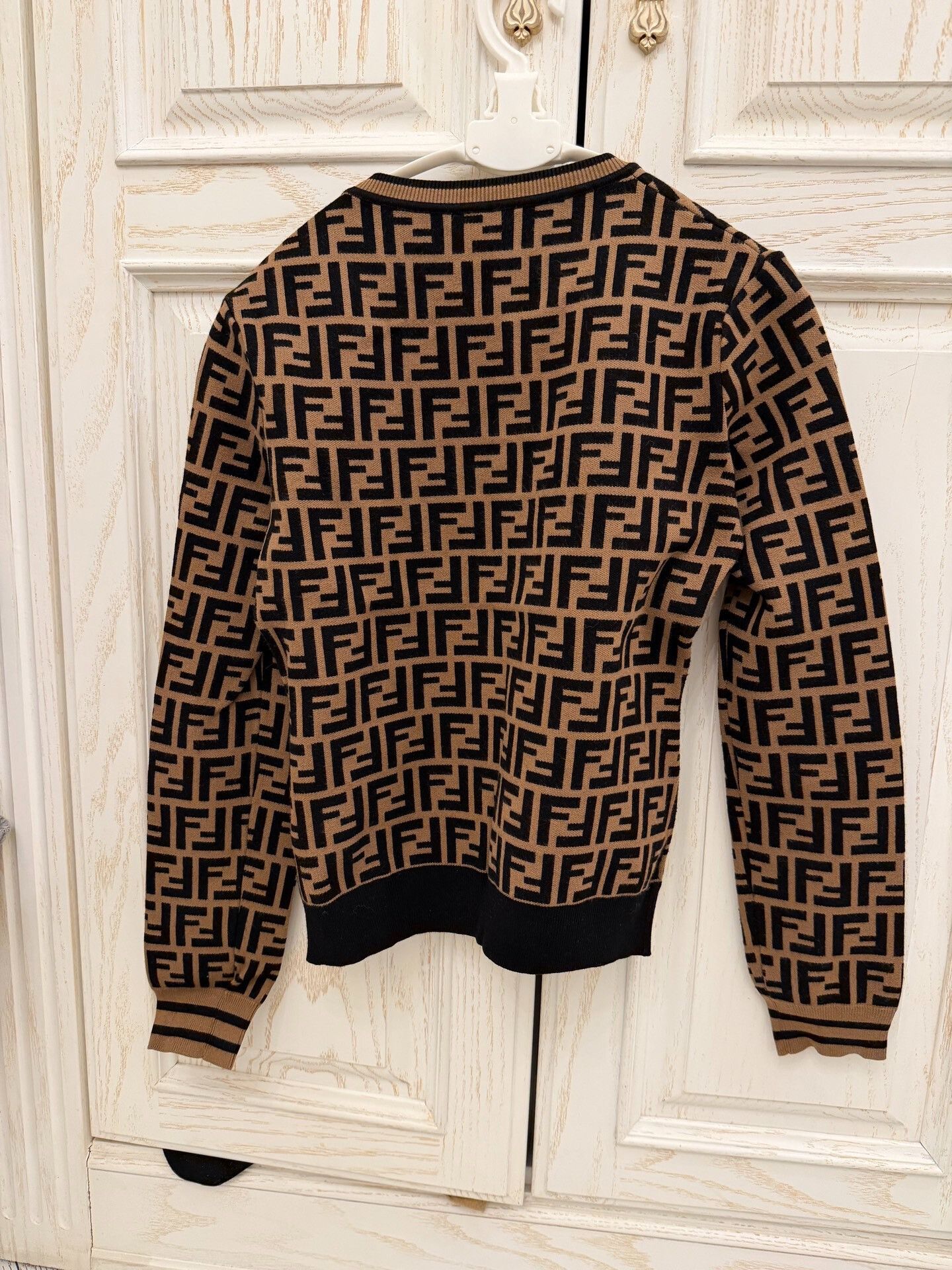 Fendi fendi double f logo long sleeve knit sweater Size US M / EU 48-50 / 2 - 2 Thumbnail