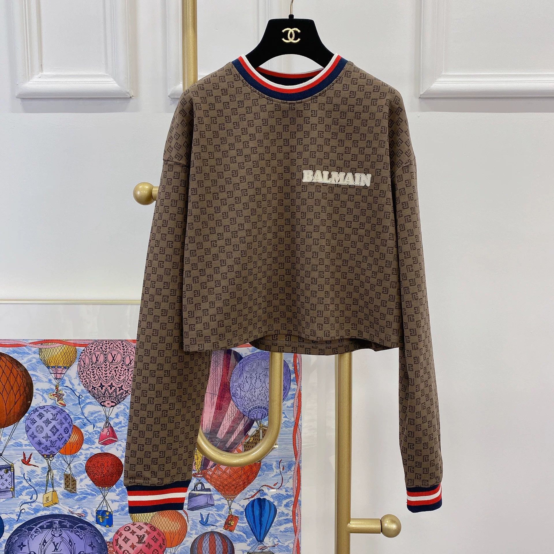 Balmain balmain cropped top with logo detail Size US M / EU 48-50 / 2 - 2 Thumbnail