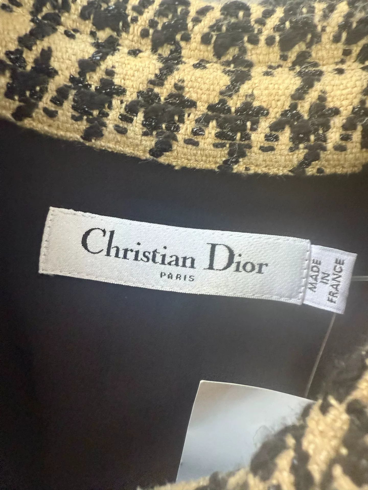 Dior dior houndstooth short-sleeve dress Size US 34 / EU 50 - 3 Thumbnail