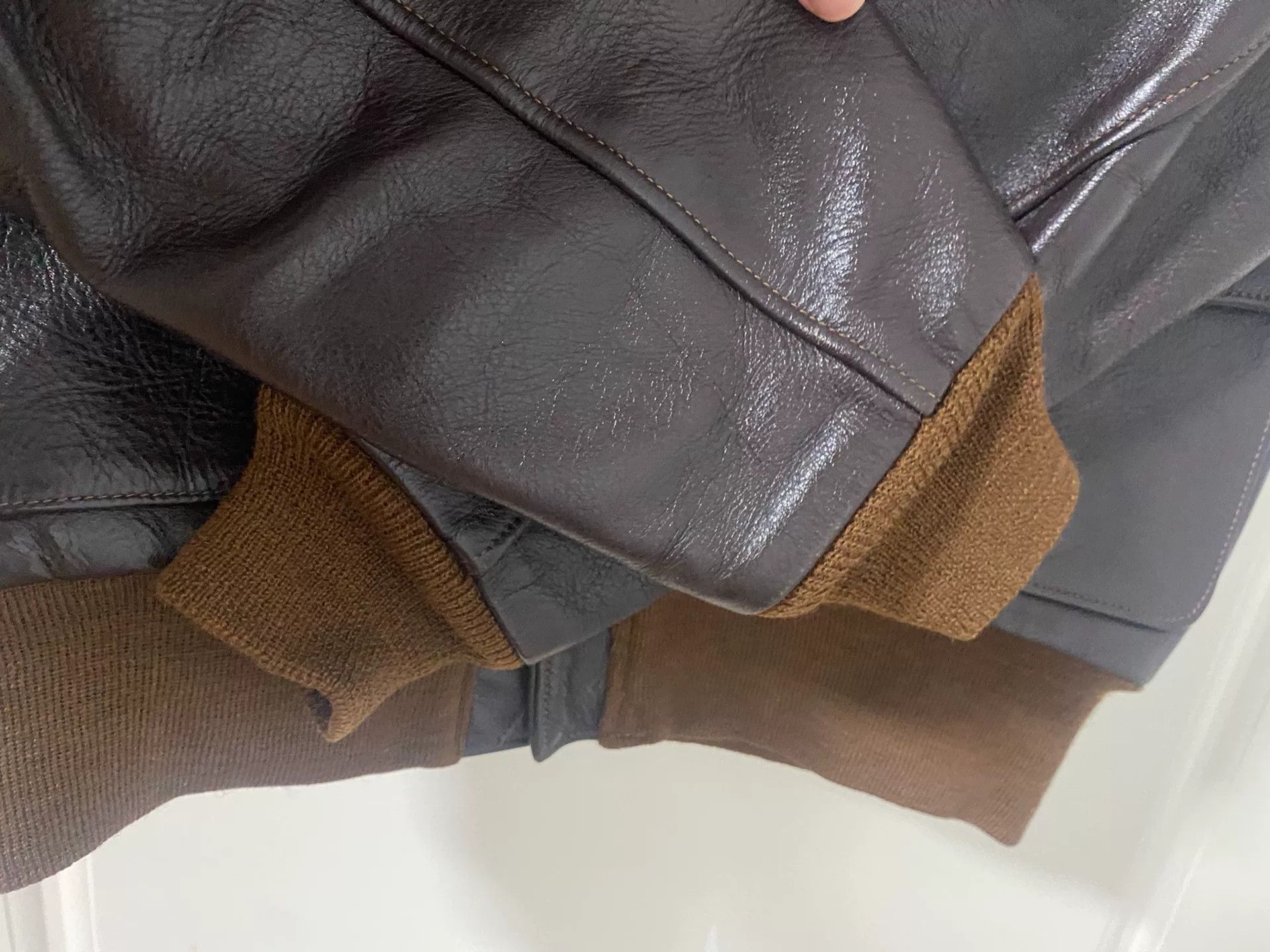 The Real McCoy's the real mccoy a2 brown leather jacket Size US M / EU 48-50 / 2 - 4 Thumbnail