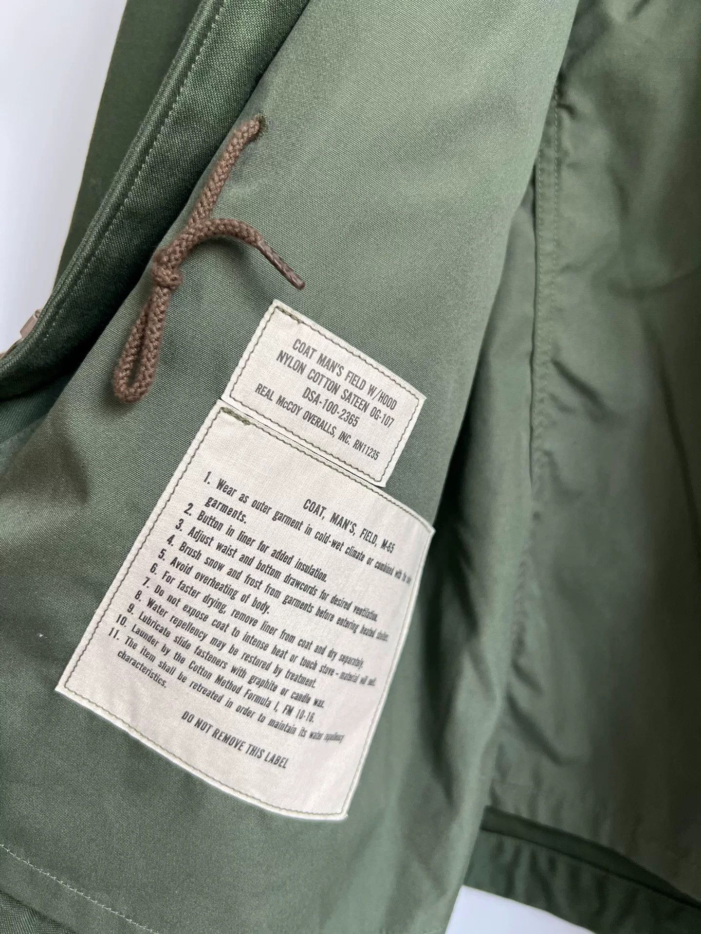 The Real McCoy's The Real McCoy's 初代 M65 Military Jacket Size US L / EU 52-54 / 3 - 6 Thumbnail