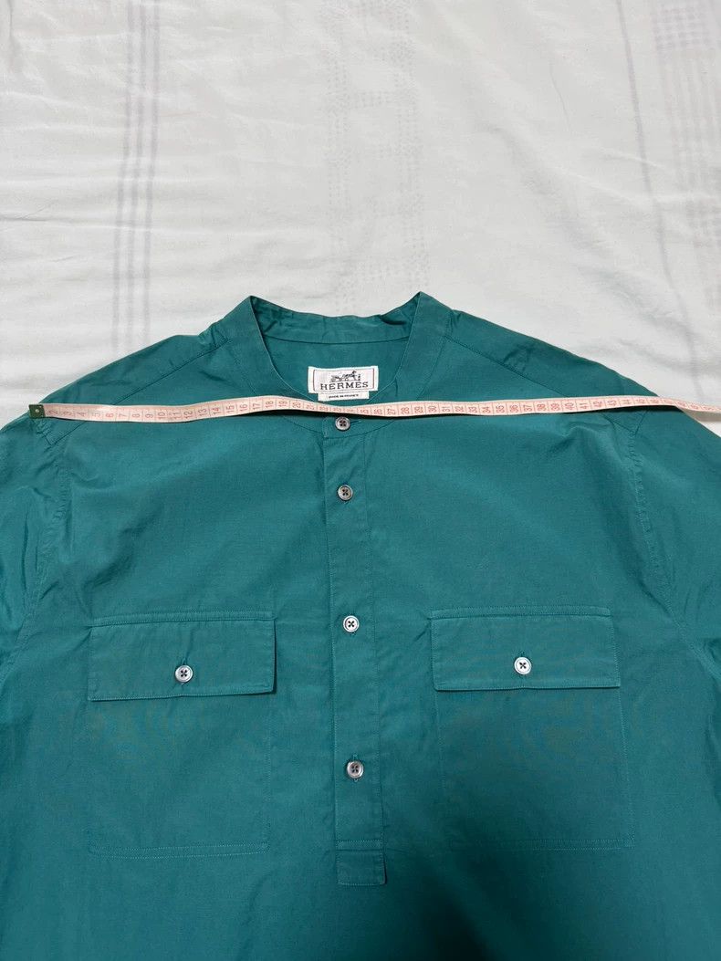 Hermes Hermes Short Sleeve Jacket Shirt Size US L / EU 52-54 / 3 - 3 Thumbnail
