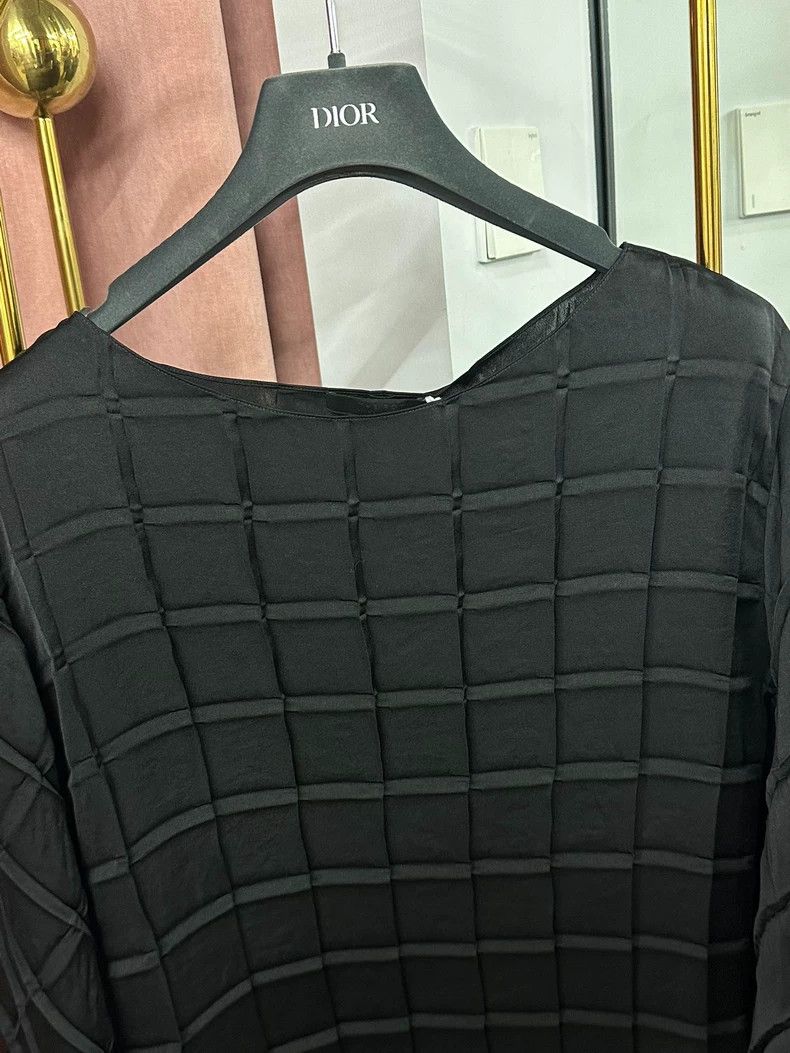 The Row The Row Black Striped Plaid Long-sleeve Top Size US S / EU 44-46 / 1 - 3 Thumbnail