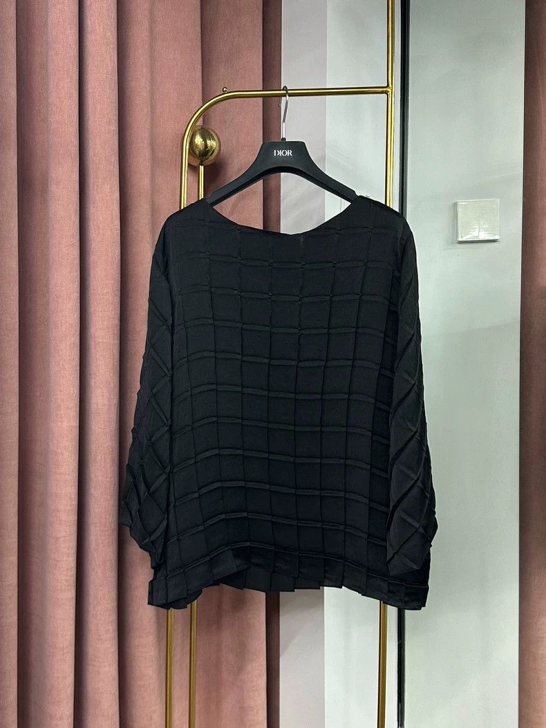 The Row The Row Black Striped Plaid Long-sleeve Top Size US S / EU 44-46 / 1 - 2 Thumbnail