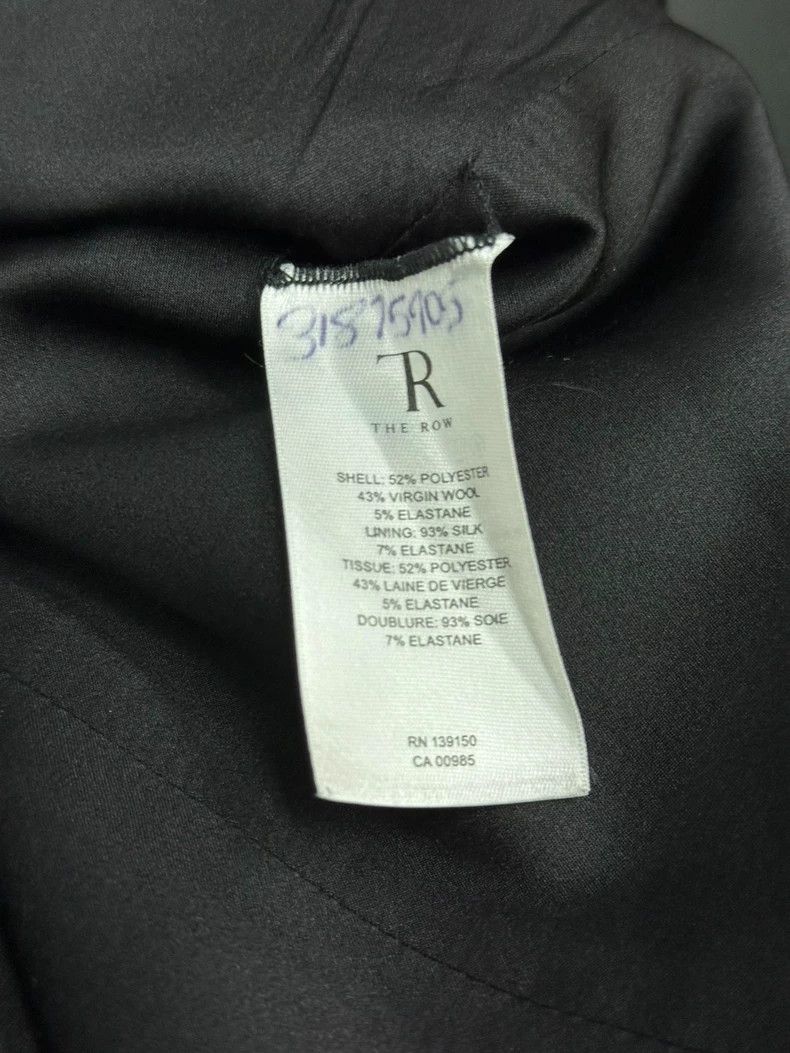 The Row The Row Black V-Neck Long-Sleeve Dress Size US 34 / EU 50 - 5 Thumbnail