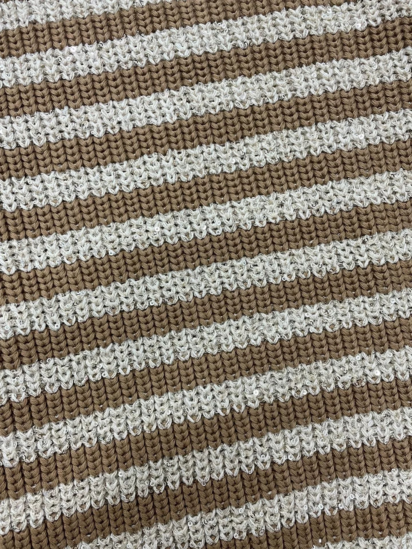 Brunello Cucinelli Brunello Cucinelli Sequin Stripe Sweater Size US M / EU 48-50 / 2 - 2 Thumbnail