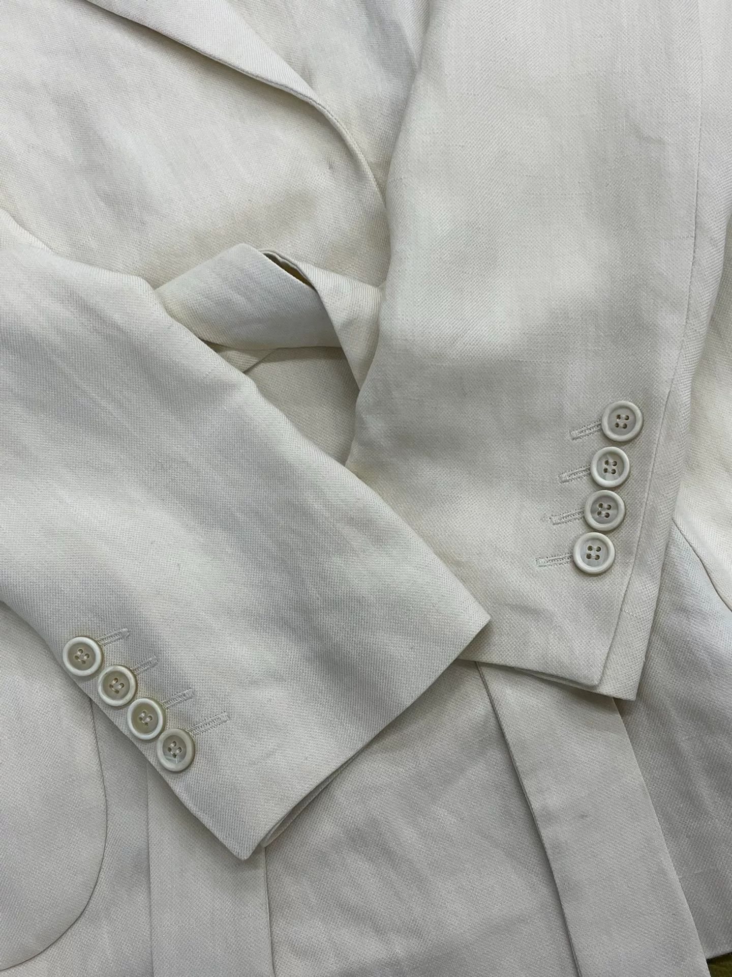 Brunello Cucinelli Brunello Cucinelli Beige Belted Blazer Size US S / EU 44-46 / 1 - 2 Thumbnail