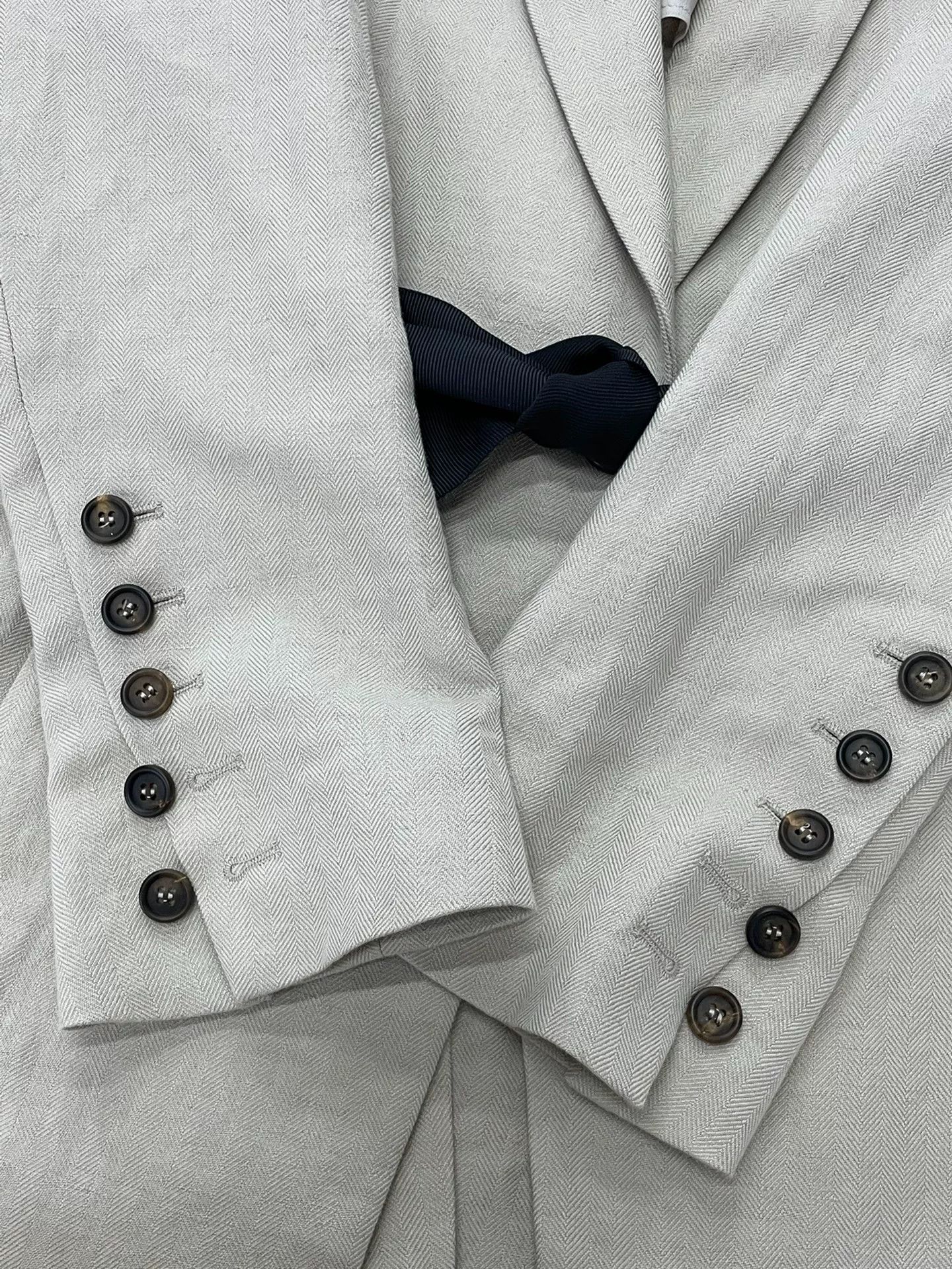 Brunello Cucinelli Brunello Cucinelli Beaded Collar Blazer Size US M / EU 48-50 / 2 - 2 Thumbnail