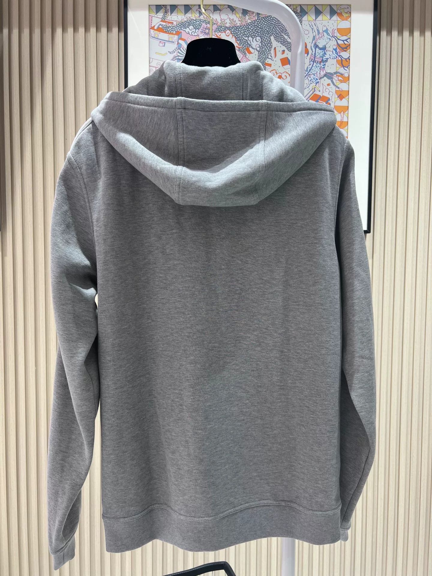 Hermes Hermes Men's Gray Hooded Cardigan Size US L / EU 52-54 / 3 - 4 Thumbnail