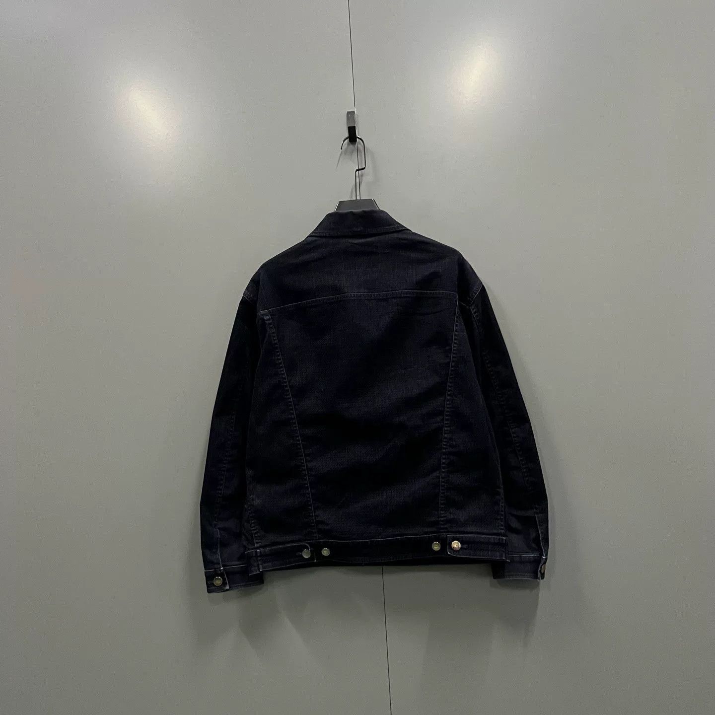 Fendi FENDI Navy Flocked Jacket Size US L / EU 52-54 / 3 - 2 Thumbnail